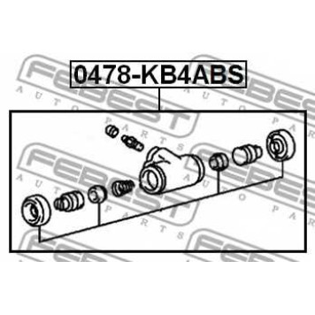 Колесный тормозной цилиндр FEBEST 0478-KB4ABS-1