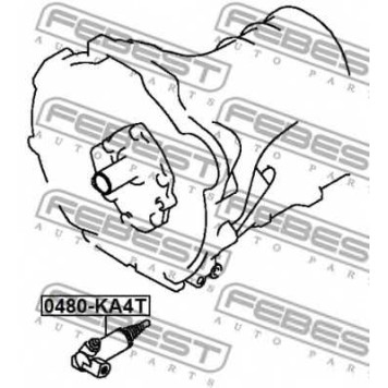 Рабочий цилиндр сцепления FEBEST 0480-KA4T-1