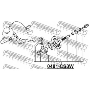 Главный цилиндр сцепления FEBEST 0481-CS3W-1
