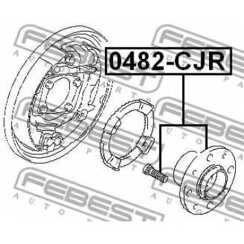 Ступица колеса FEBEST 0482-CJR-1