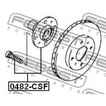 Ступица колеса FEBEST 0482-CSF-1