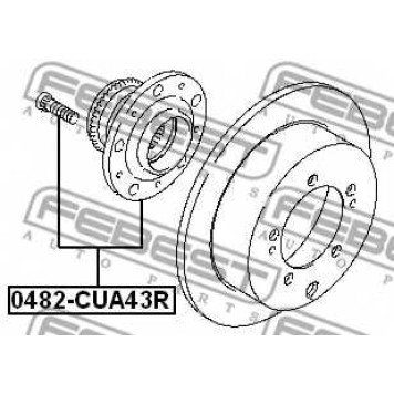 Ступица колеса FEBEST 0482-CUA43R-1