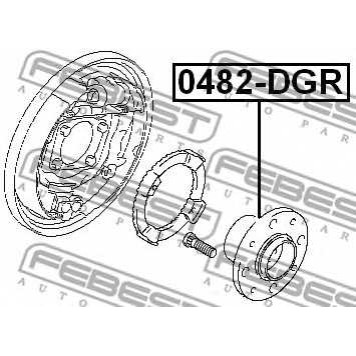 Ступица колеса FEBEST 0482-DGR-1