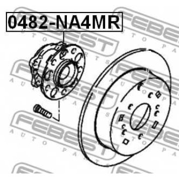 Ступица колеса FEBEST 0482-NA4MR-1