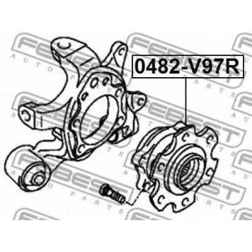 Ступица колеса FEBEST 0482-V97R-1