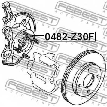Ступица колеса FEBEST 0482-Z30F-1