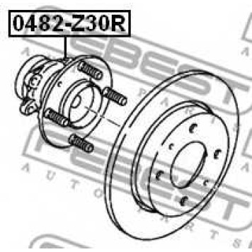 Ступица колеса FEBEST 0482-Z30R-1