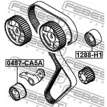 Натяжной ролик ременя ГРМ FEBEST 0487-CA5A-1