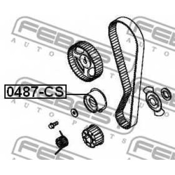Натяжной ролик ременя ГРМ FEBEST 0487-CS-1