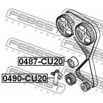 Натяжной ролик ременя ГРМ FEBEST 0487-CU20-1