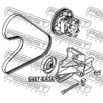 Натяжной ролик поликлинового ременя FEBEST 0487-EA3A-1