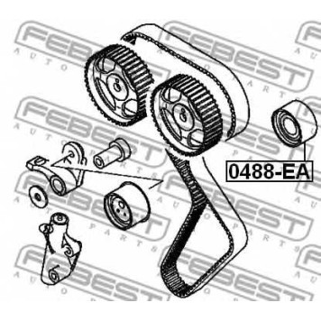 Паразитный / ведущий ролик зубчатого ремня FEBEST 0488-EA-1