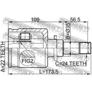 Шарнир приводного вала FEBEST 0511-M316MTLH-1