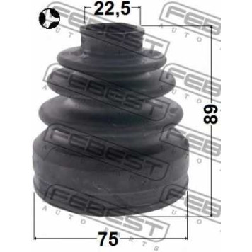 Пыльник приводного вала FEBEST 0515-CWT-1