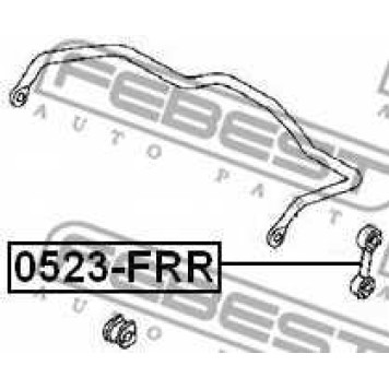 Тяга / стойка стабилизатора FEBEST 0523-FRR-1