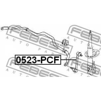 Тяга / стойка стабилизатора FEBEST 0523-PCF-1