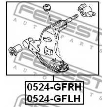 Рычаг независимой подвески колеса FEBEST 0524-GFLH-1
