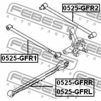 Рычаг независимой подвески колеса FEBEST 0525-GFR2-1