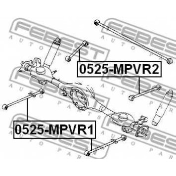 Рычаг независимой подвески колеса FEBEST 0525-MPVR1-1