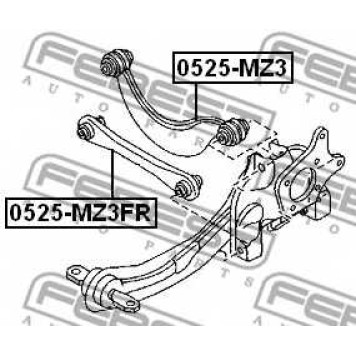 Рычаг независимой подвески колеса FEBEST 0525-MZ3FR-1