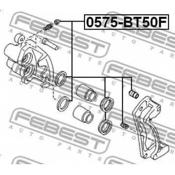 Ремкомплект тормозного суппорта FEBEST 0575-BT50F-1