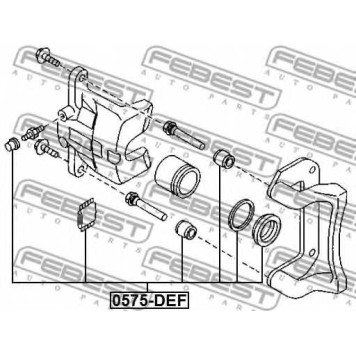 Ремкомплект тормозного суппорта FEBEST 0575-DEF-1