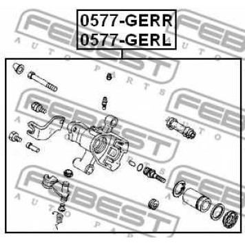 Тормозной суппорт FEBEST 0577-GERR-1