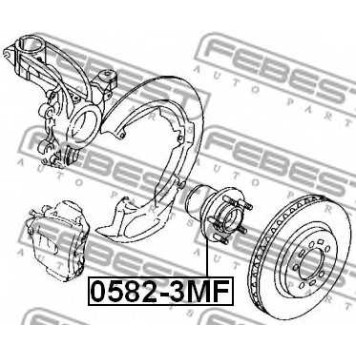 Ступица колеса FEBEST 0582-3MF-1
