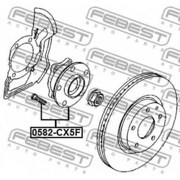 Ступица колеса FEBEST 0582-CX5F-1