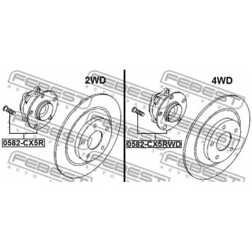 Ступица колеса FEBEST 0582-CX5R-1