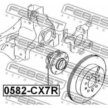 Ступица колеса FEBEST 0582-CX7R-1