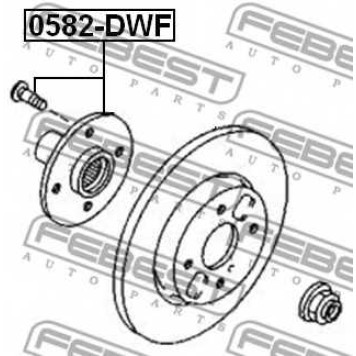 Ступица колеса FEBEST 0582-DWF-1