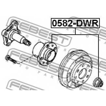 Ступица колеса FEBEST 0582-DWR-1