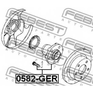 Ступица колеса FEBEST 0582-GER-1