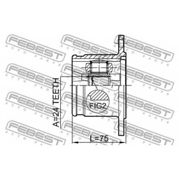 Шарнир приводного вала FEBEST 0711-GVJBLH-1