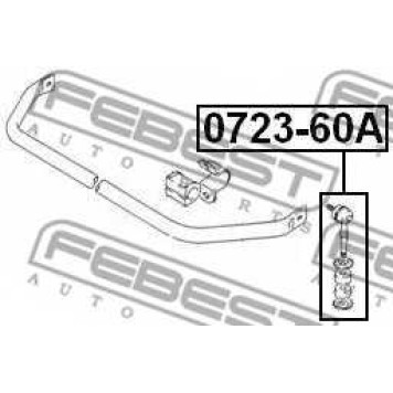 Тяга / стойка стабилизатора FEBEST 0723-60A-1