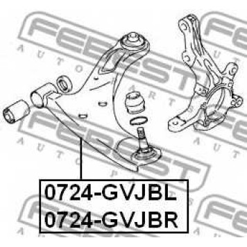 Рычаг независимой подвески колеса FEBEST 0724-GVJBL-1