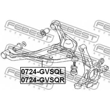 Рычаг независимой подвески колеса FEBEST 0724-GVSQR-1