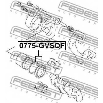 Ремкомплект тормозного суппорта FEBEST 0775-GVSQF-1