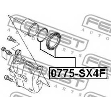 Ремкомплект тормозного суппорта FEBEST 0775-SX4F-1