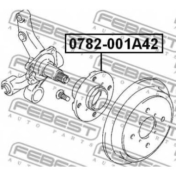 Ступица колеса FEBEST 0782-001A42-1