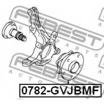 Ступица колеса FEBEST 0782-GVJBMF-1