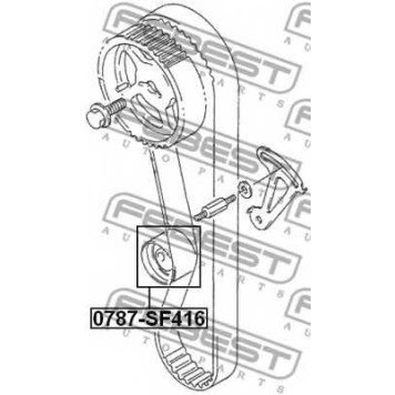 Натяжной ролик ременя ГРМ FEBEST 0787-SF416-1