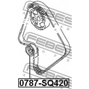 Натяжной ролик ременя ГРМ FEBEST 0787-SQ420-1