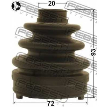 Пыльник приводного вала FEBEST 0815-G12-1