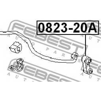 Тяга / стойка стабилизатора FEBEST 0823-20A-1