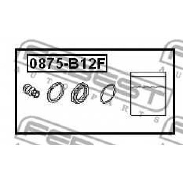 Ремкомплект тормозного суппорта FEBEST 0875-B12F-1
