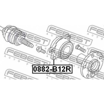 Ступица колеса FEBEST 0882-B12R-1