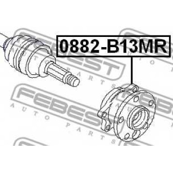Ступица колеса FEBEST 0882-B13MR-1