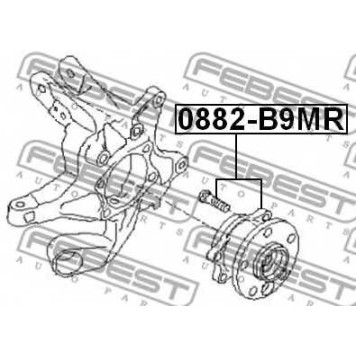 Ступица колеса FEBEST 0882-B9MR-1